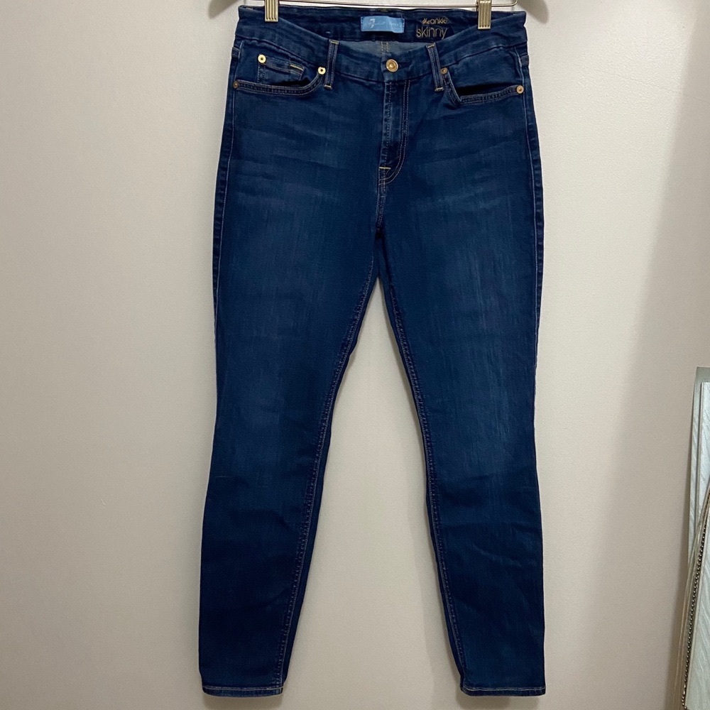 Woman’s 7 For All Mankind denim skinny jean Size30